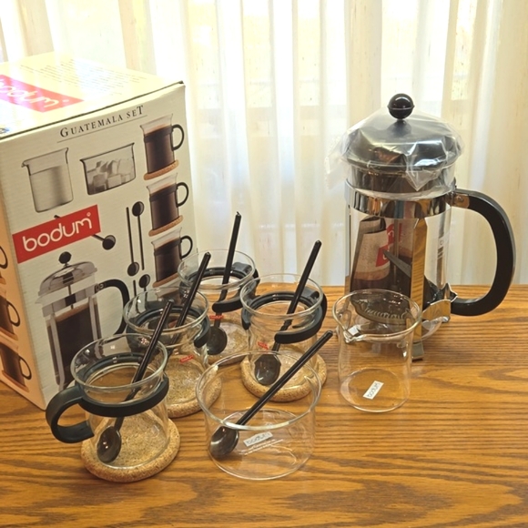 ☕️ Bodum Coffee maker French Press Guatemala Set New in Box - Picture 5 of 13